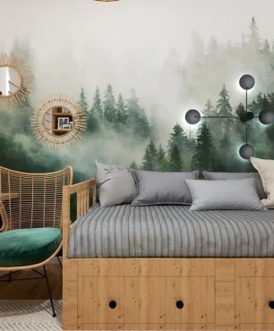 Pokój stylizowany na klimat leśny